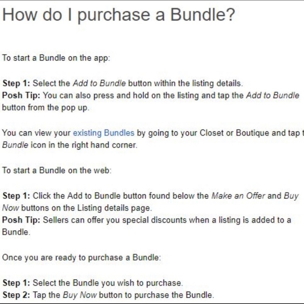 How to create a bundle
